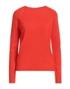 Aragona Woman Sweater Coral Size 8 Wool, Cashmere In Red