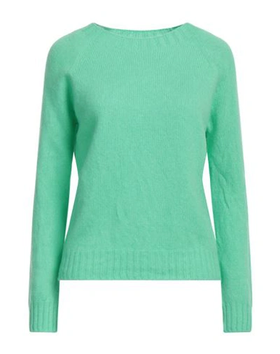 Aragona Woman Sweater Light Green Size 6 Wool, Cashmere