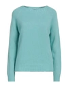 Aragona Woman Sweater Turquoise Size 6 Wool, Cashmere In Blue