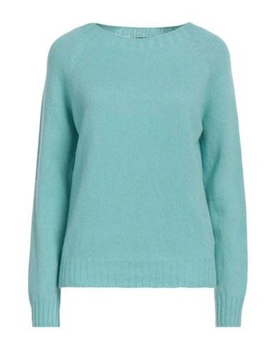 Aragona Woman Sweater Turquoise Size 6 Wool, Cashmere In Blue