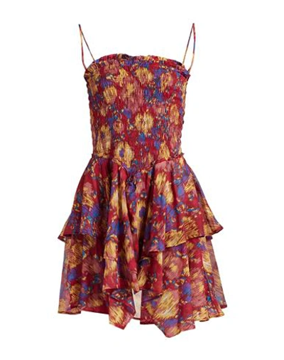 Isabel Marant Étoile Marant Étoile Woman Mini Dress Magenta Size 10 Cotton