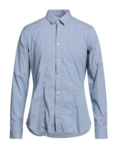 Dnl Man Shirt Light Blue Size 16 ½ Cotton, Polyamide, Elastane