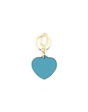 Furla Venus Keyring Heart Woman Key Ring Pastel Blue Size - Soft Leather, Metal