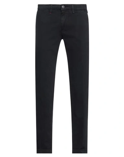 Re-hash Re_hash Man Pants Navy Size 30 Cotton, Elastane In Navy Blue