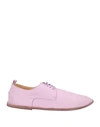 MARSÈLL MARSÈLL MAN LACE-UP SHOES PINK SIZE 8.5 CALFSKIN