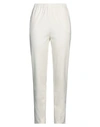 Suoli Woman Pants Ivory Size 6 Viscose, Polyamide, Elastane In White