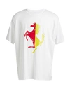 Ferrari Man T-shirt White Size Xl Cotton