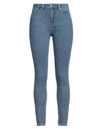Lee Woman Jeans Blue Size 28w-31l Cotton, Elastane