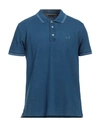 Jacob Cohёn Man Polo Shirt Midnight Blue Size Xxl Cotton, Elastane In Navy Blue