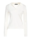 Aragona Woman Sweater Ivory Size 10 Wool In White