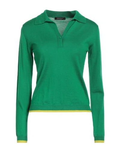 Aragona Woman Sweater Green Size 10 Merino Wool