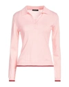 Aragona Woman Sweater Pink Size 8 Merino Wool