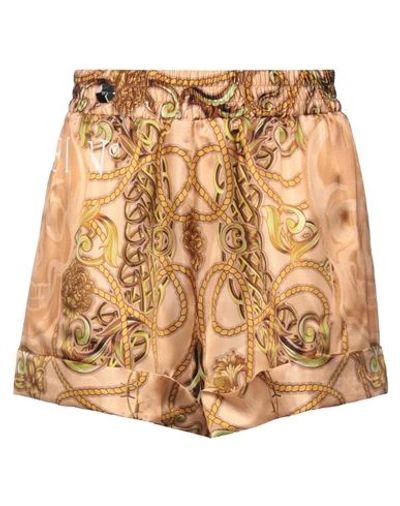 Philipp Plein Woman Shorts & Bermuda Shorts Apricot Size Xl Viscose, Silk In Orange
