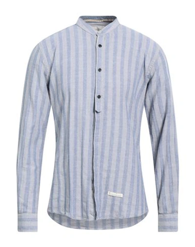 Alessandro Lamura Man Shirt Sky Blue Size 3xl Cotton, Linen