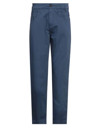 Massimo Alba Man Pants Navy Blue Size 27 Cotton, Elastane