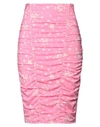 Elisabetta Franchi Woman Midi Skirt Pink Size 4 Polyester, Elastane, Polyamide, Viscose In Pink
