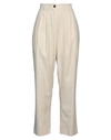 Suoli Woman Pants Ivory Size 4 Polyester, Viscose, Elastane In White