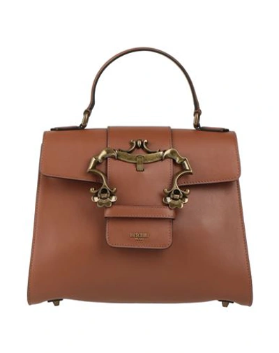 Moschino Woman Handbag Brown Size - Soft Leather