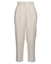 Beatrice B Beatrice .b Woman Pants Beige Size 8 Viscose, Polyester, Wool, Polyamide, Silk