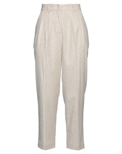 Beatrice B Beatrice .b Woman Pants Beige Size 8 Viscose, Polyester, Wool, Polyamide, Silk