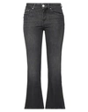 GEM'S GEMS WOMAN JEANS BLACK SIZE 30 COTTON, ELASTANE