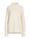 Aragona Woman Turtleneck Ivory Size 10 Cashmere In White