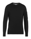 C.p. Company C. P. Company Man Sweater Black Size 40 Cotton In Black
