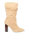 Gold & Rouge Woman Boot Beige Size 10 Soft Leather