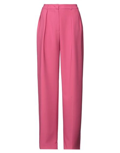 Silvian Heach Woman Pants Fuchsia Size 4 Polyester, Elastane In Pink