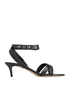 Isabel Marant Woman Sandals Black Size 11 Lambskin