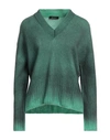 Aragona Woman Sweater Emerald Green Size 4 Wool, Cashmere