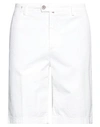 Baronio Man Shorts & Bermuda Shorts White Size 38 Cotton, Elastane