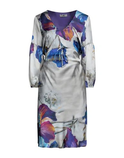 Ixos Woman Midi Dress Light Grey Size Xl Polyester