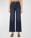 DL1961 HEPBURN WIDE-LEG VINTAGE ANKLE JEANS