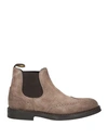 Doucal's Man Ankle Boots Dove Grey Size 10 Soft Leather In Grey