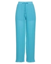 Vicolo Woman Pants Azure Size M Polyester In Blue