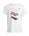Scuderia Ferrari Man T-shirt White Size Xxl Cotton In White