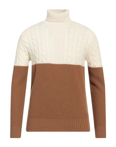 +39 Masq Man Turtleneck Ivory Size 46 Wool In White