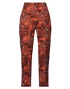 LE STREGHE LE STREGHE WOMAN PANTS RUST SIZE M POLYESTER, ELASTANE