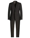 Strellson Man Suit Dark Brown Size 40 Virgin Wool In Brown