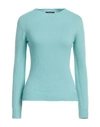 Aragona Woman Sweater Turquoise Size 6 Wool, Cashmere In Blue