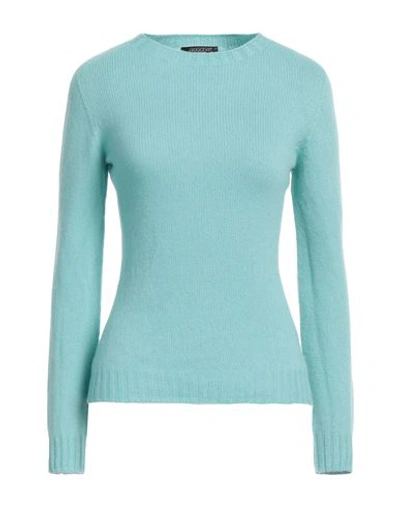 Aragona Woman Sweater Turquoise Size 6 Wool, Cashmere In Blue