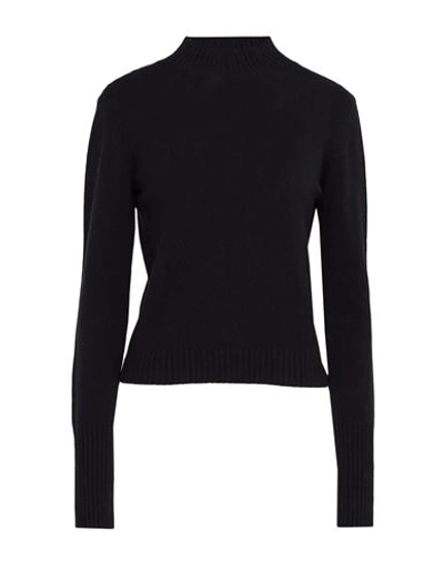 Federica Tosi Woman Turtleneck Black Size 8 Virgin Wool, Cashmere