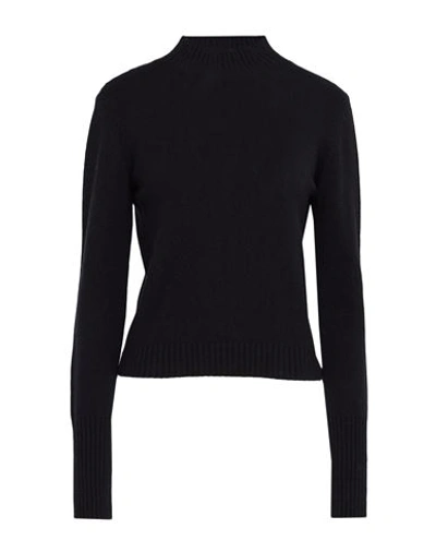 Federica Tosi Woman Turtleneck Black Size 6 Virgin Wool, Cashmere