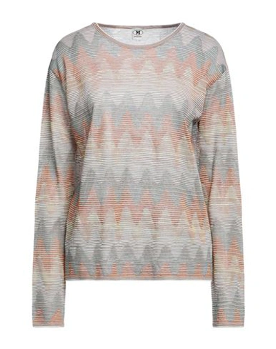 M Missoni Woman Sweater Orange Size L Viscose, Cotton, Wool, Polyamide In White