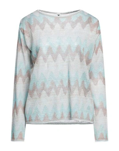 M Missoni Woman Sweater Sky Blue Size L Viscose, Cotton, Wool, Polyamide