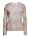 M MISSONI M MISSONI WOMAN SWEATER ORANGE SIZE XL VISCOSE, COTTON, WOOL, POLYAMIDE