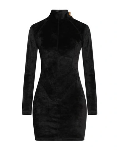 Gcds Woman Mini Dress Black Size Xl Polyester, Elastane