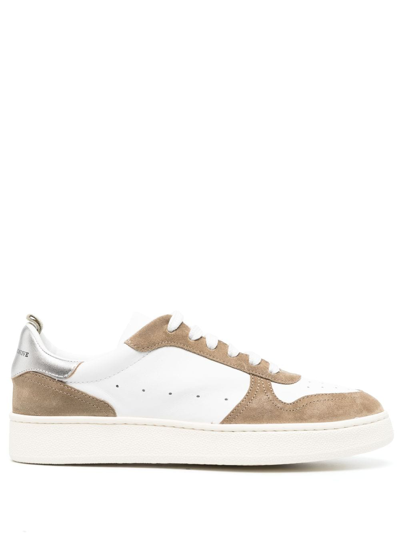 Officine Creative Low-top Panelled Sneakers In Neutrals