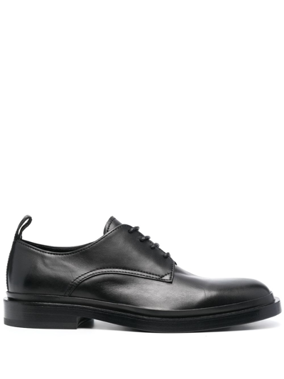 Officine Creative Concrete 003 Leather Derby Shoes In Black